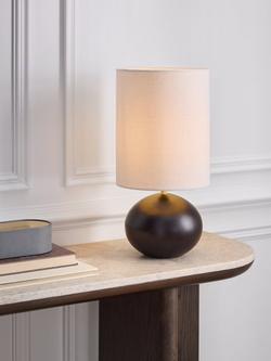 John Lewis Pebble Table Lamp, Black - view 2, Black