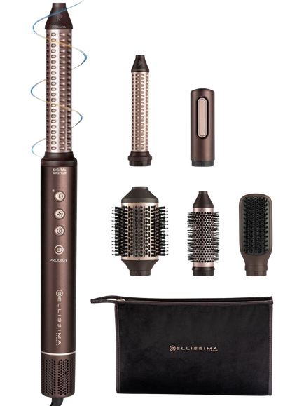 Bellissima Italia Prodigy Air Hair Styler, Deep Brown/Golden, Deep Brown/Golden