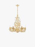 English Heritage Audley End 6 Light Tole Chandelier Ceiling Light, Gold