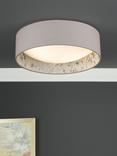 English Heritage Birch 2 Light Flush Ceiling Light, Taupe