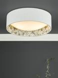 English Heritage Delft 2 Light Flush Ceiling Light, Ivory