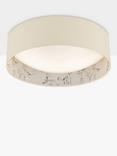 English Heritage Marble Hill 2 Light Flush Ceiling Light, Taupe