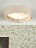 English Heritage Marble Hill 2 Light Flush Ceiling Light, Taupe