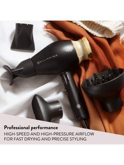 Bellissima Italia Creativity 4 You Hair Dryer, Black/Gold - view 2, Black/Gold