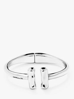 UNOde50 Men's Collection Tube Open Cuff, Silver, Silver