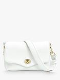 Apatchy Jemima Leather Turn Lock Cross Body Bag, White