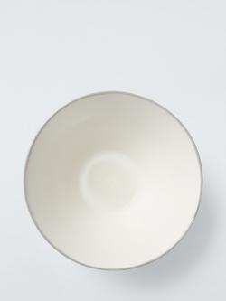 John Lewis Hand Painted Stripe Stoneware Ramen Bowl, 19cm, Blue/Multi - view 2, Multi Blue