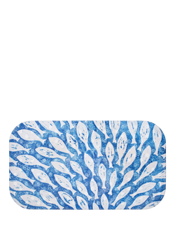 BlissHome Creatures Shoal of Fish In Bath Mat, Blue, Blue