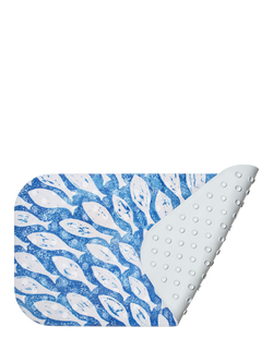 BlissHome Creatures Shoal of Fish In Bath Mat, Blue - view 2, Blue
