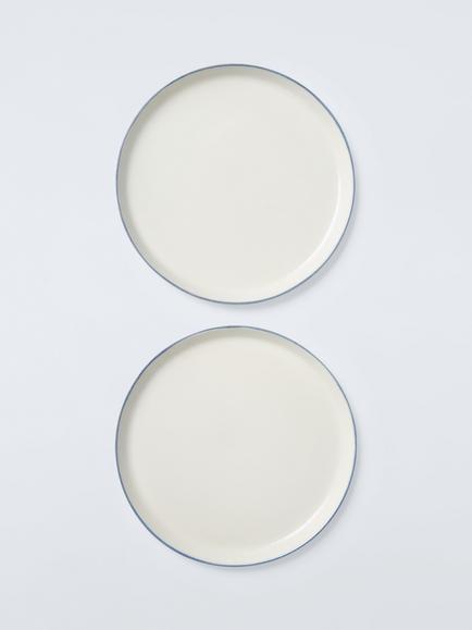 John Lewis Hand Painted Stoneware Side Plates, Set of 2, 15.8cm, Blue/Multi, Multi Blue