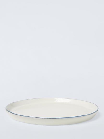 John Lewis Hand Painted Stoneware Side Plates, Set of 2, 15.8cm, Blue/Multi - view 2, Multi Blue