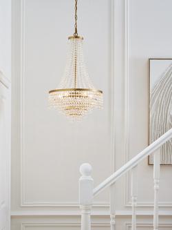 John Lewis Heera Large Chandelier, Vintage Gold - view 2, Vintage Gold