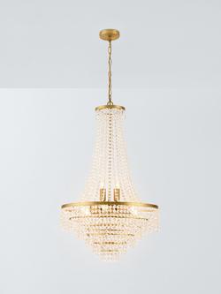 John Lewis Heera Extra Large Chandelier, Vintage Gold, Vintage Gold