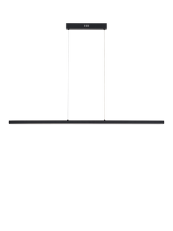John Lewis Matteo LED Slim Bar Pendant Ceiling Light, Black