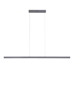 John Lewis Matteo LED Slim Bar Pendant Ceiling Light, Grey