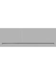 John Lewis Matteo LED Slim Bar Pendant Ceiling Light, Grey