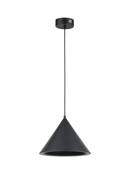 John Lewis Matteo LED Cone Pendant Ceiling Light, Black