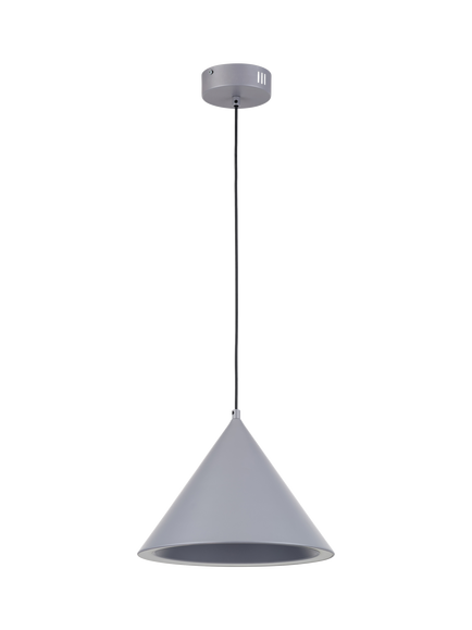 John Lewis Matteo LED Cone Pendant Ceiling Light, Grey