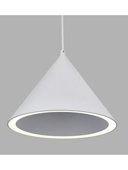 John Lewis Matteo LED Cone Pendant Ceiling Light - view 2, White