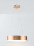 John Lewis Matteo Large Hoop Pendant Ceiling Light, Gold