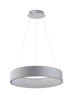 John Lewis Matteo Large Hoop Pendant Ceiling Light, Grey