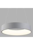 John Lewis Matteo Large Hoop Pendant Ceiling Light, Grey
