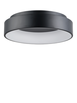 John Lewis Matteo Semi Flush Hoop Ceiling Light, Black