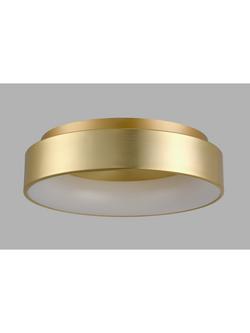 John Lewis Matteo Semi Flush Hoop Ceiling Light - view 2, Gold