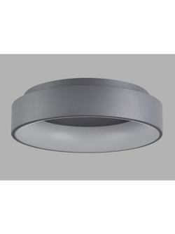 John Lewis Matteo Semi Flush Hoop Ceiling Light - view 2, Grey