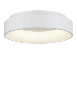 John Lewis Matteo Semi Flush Hoop Ceiling Light, White