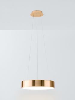John Lewis Matteo Small Hoop Pendant Ceiling Light, Gold