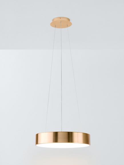 John Lewis Matteo Small Hoop Pendant Ceiling Light, Gold