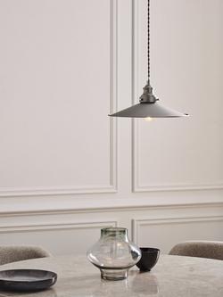John Lewis Tobias Large Single Pendant Ceiling Light - view 2, Silver