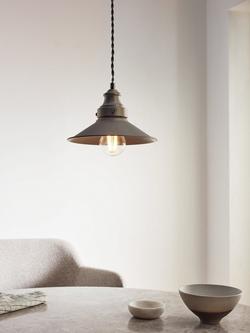 John Lewis Tobias Small Single Pendant Ceiling Light - view 2, Silver