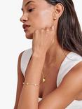 Edge of Ember Pearl Charm Bracelet, Yellow Gold