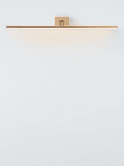 John Lewis Matteo Picture Wall Light, 80cm, Gold