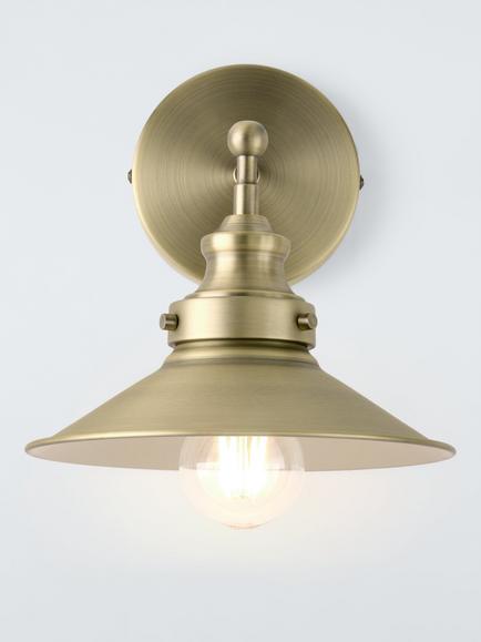 John Lewis Tobias Wall Light, Brass
