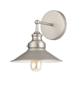 John Lewis Tobias Wall Light, Silver