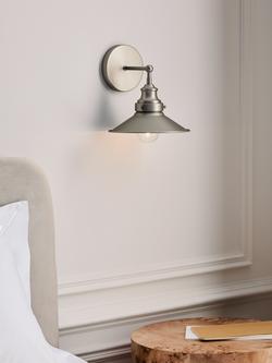 John Lewis Tobias Wall Light - view 2, Silver