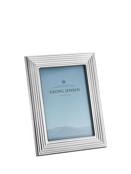 Georg Jensen Bernadotte Stainless Steel Photo Frame, 4 x 6" (10 x 15cm), Clear