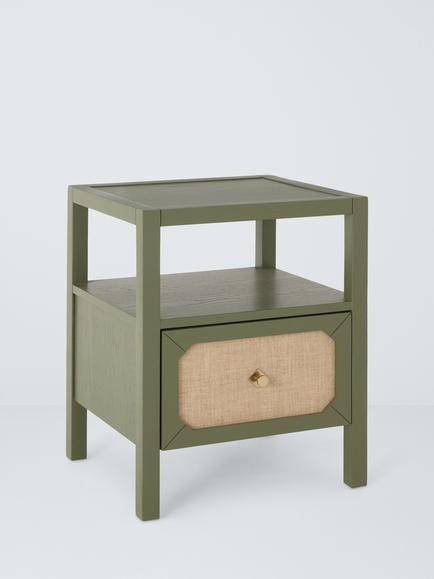 John Lewis Hetti 1 Drawer Bedside Table, Green