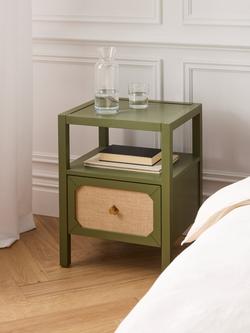 John Lewis Hetti 1 Drawer Bedside Table - view 2, Green