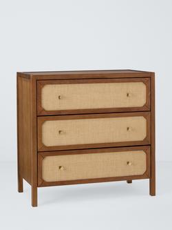 John Lewis Hetti 3 Drawer Chest, Natural Wood