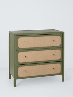 John Lewis Hetti 3 Drawer Chest, Green
