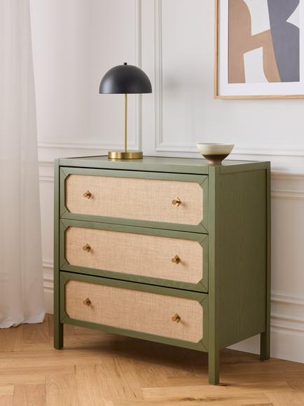John Lewis Hetti 3 Drawer Chest - view 2, Green