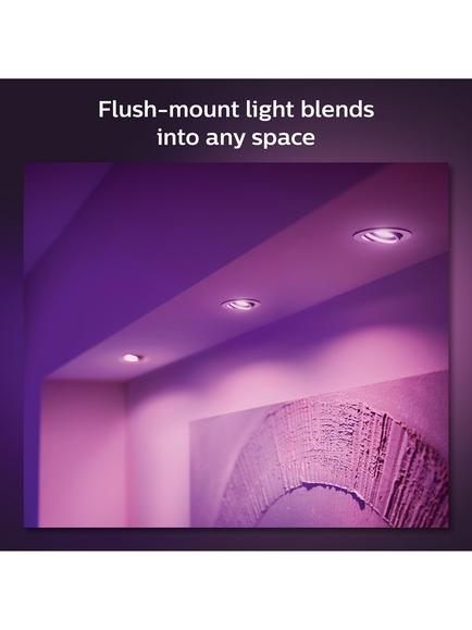 Philips Hue Centura Smart LED Recessed Ceiling Spotlight, Pack of 3, White - view 2, White
