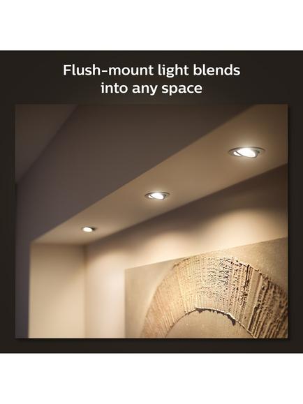 Philips Hue White Ambiance Milliskin Smart Spotlight, Aluminium, Pack of 3 - view 2, Metallic