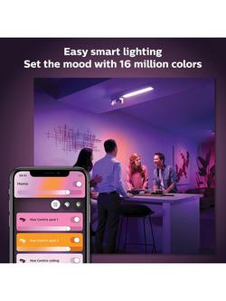 Philips Hue White & Colour Ambiance Centris Smart 3 Light LED Ceiling Spotlight, White - view 2, White