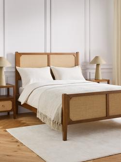 John Lewis Hetti Bed Frame, Double, Natural Wood - view 2, Natural Wood