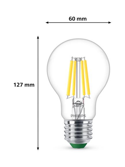 Philips LED 40W E27 Bulb, Cool White - view 2, Clear Clear